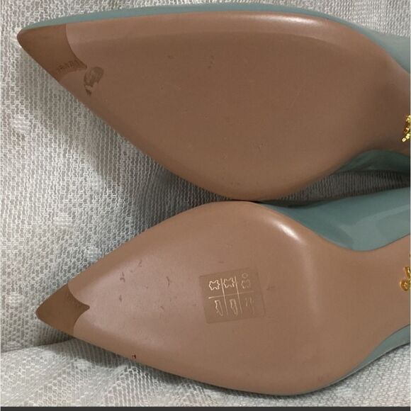 Blue Prada Patent Leather Pumps - Picture 6 of 6